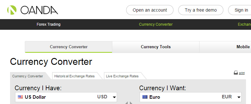 Oanda store currency converter